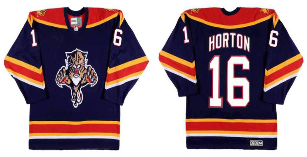 2019 Men Florida Panthers #16 Horton blue CCM NHL jerseys->florida panthers->NHL Jersey